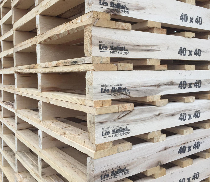 Palettes en bois | Léo Mailhot inc.